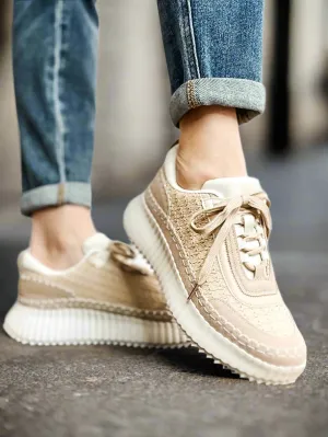 Adventure Beige Tennis Shoe