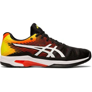 Asics Solution Speed FF Black Orange Mens Tennis Shoes