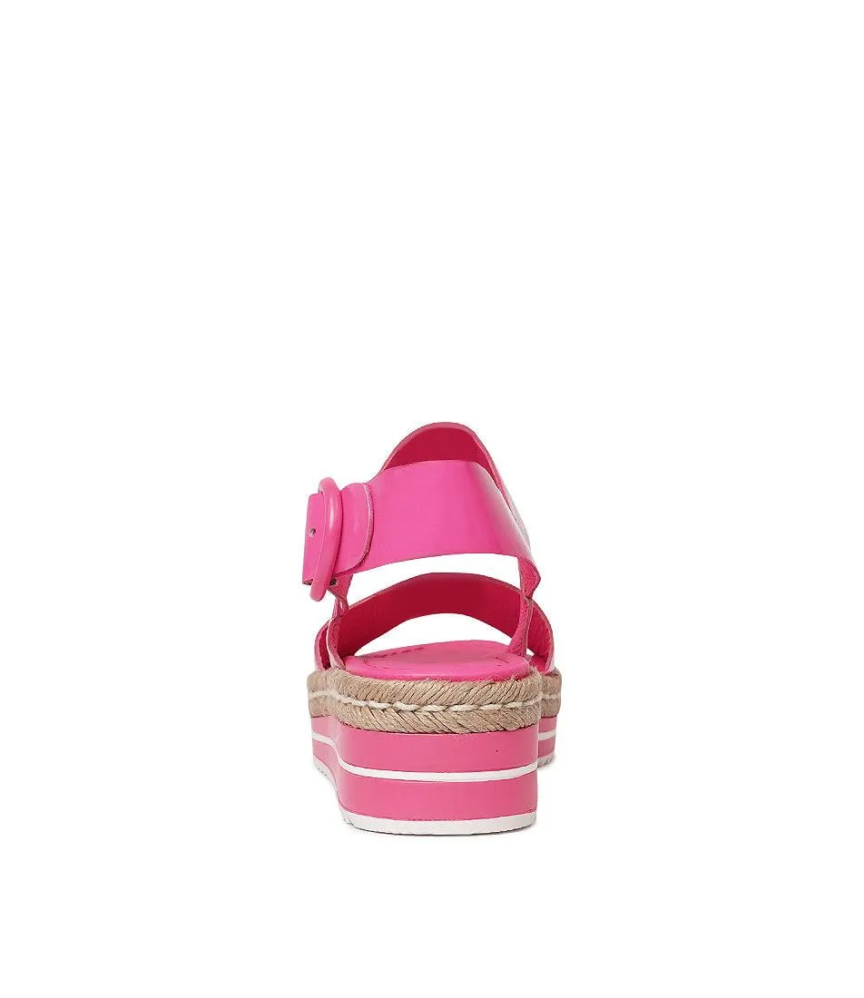 Atha Hot Pink Patent Leather Sandals