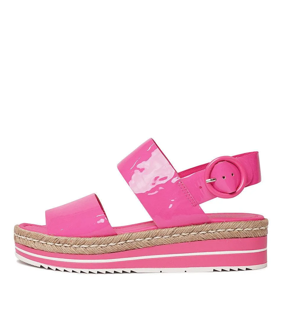 Atha Hot Pink Patent Leather Sandals