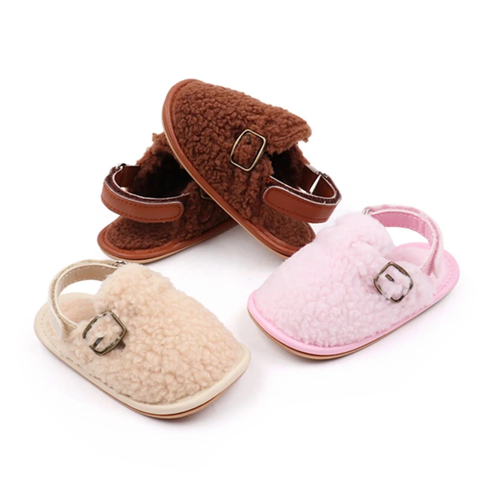 Baby Sherpa Slip Ons - Brown