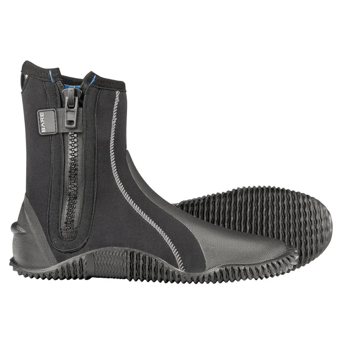 Bare 5mm S-Flex Unisex Scuba Diving Booties With Zipper