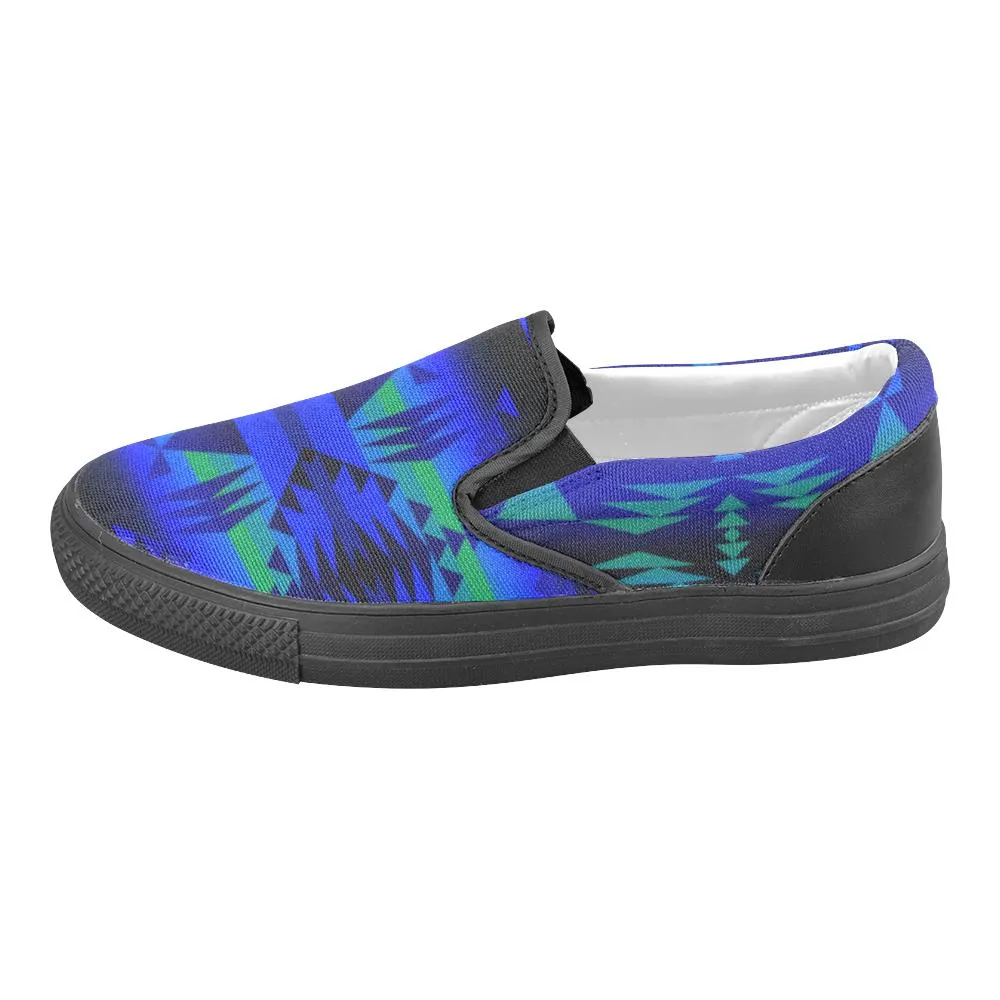 Between the Blue Ridge Mountains Men's Unusual Slip-on Canvas Shoes