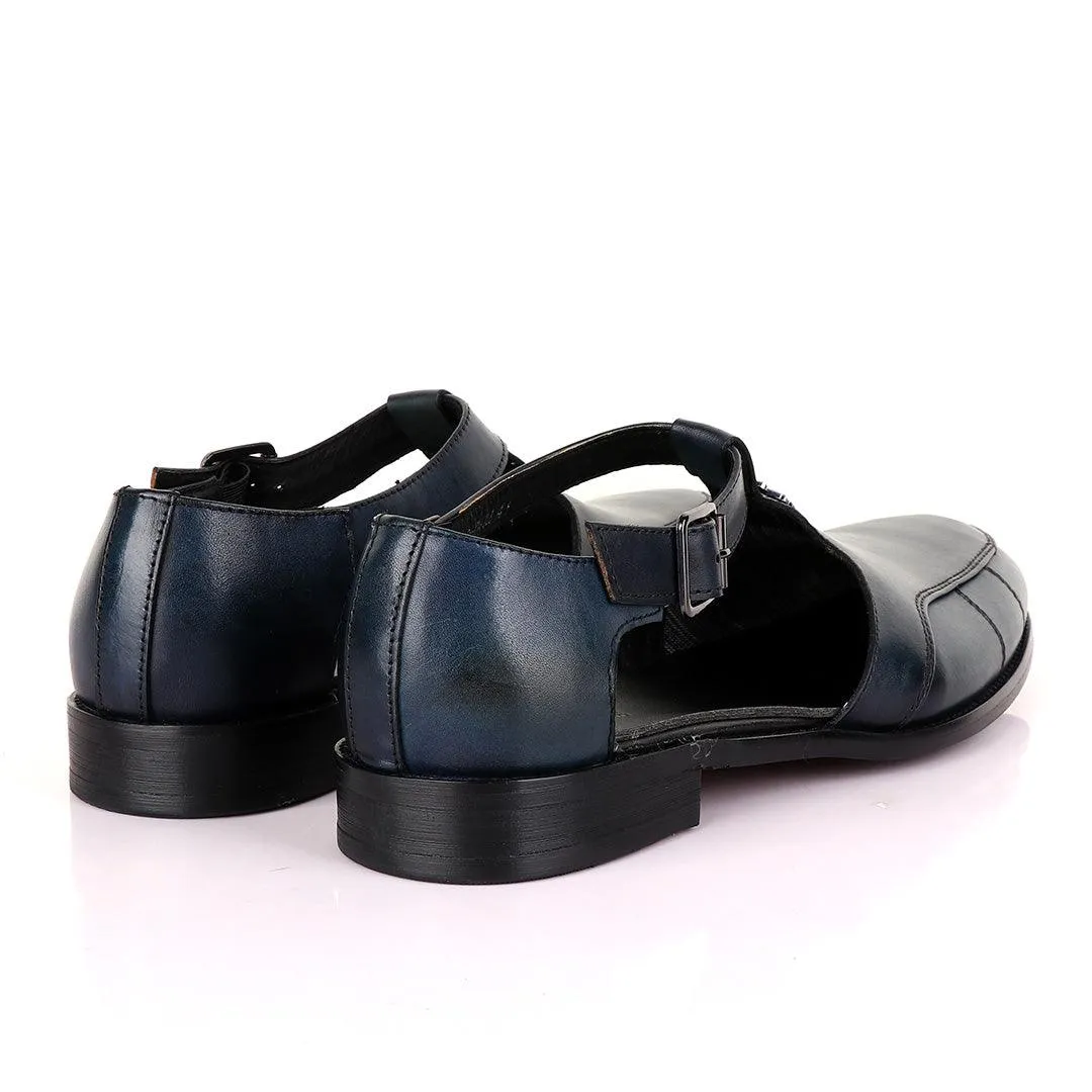 Billionaire Exotic Blue Cover Leather Sandal