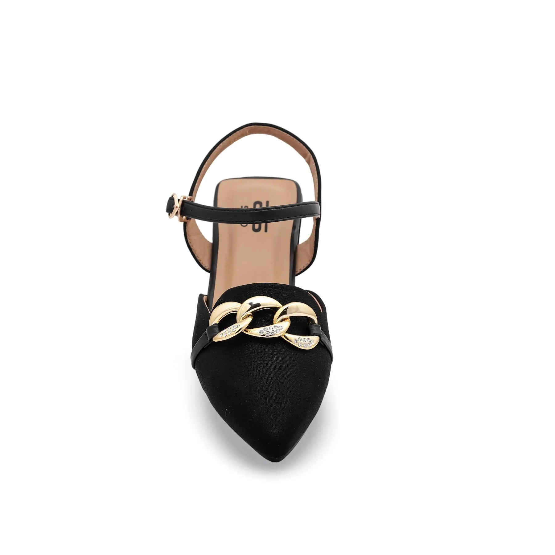 Black Sling Back Flats WN5316