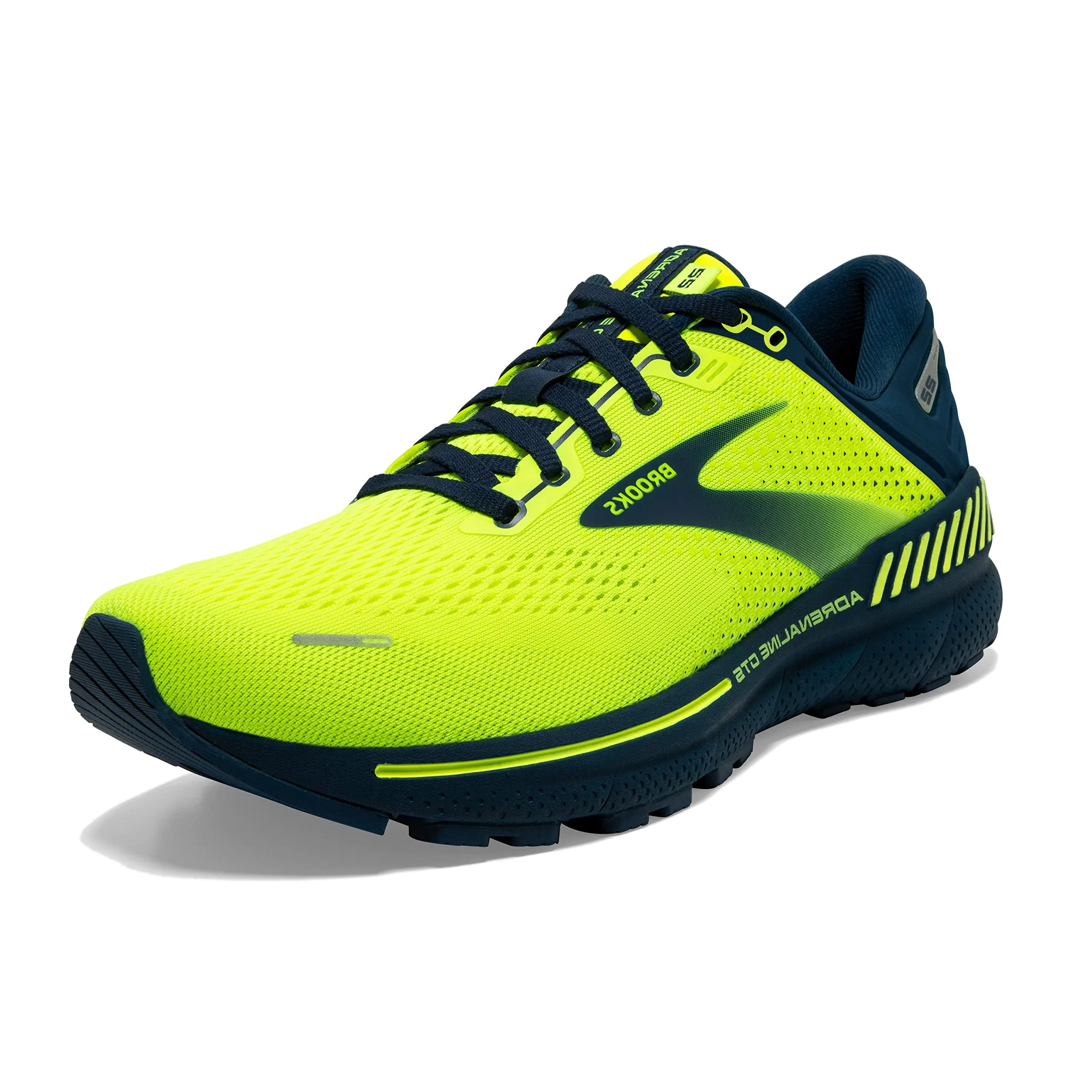 Brooks Men's Adrenaline GTS 22 Supportive Running Shoe - Nightlife/Titan - 10 Medium