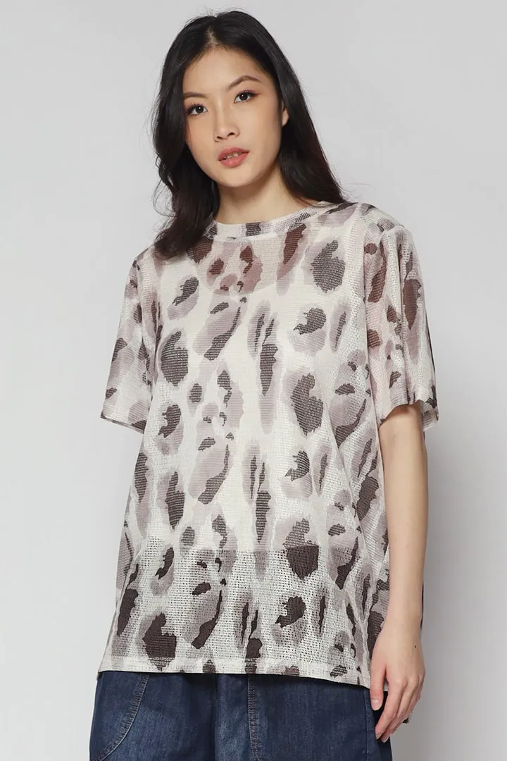 Bruno Mesh Printed Top