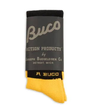 Buco Striped Action Socks - Yellow/Black