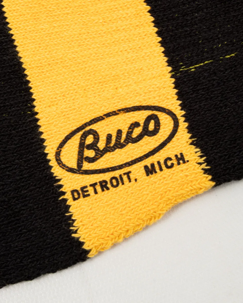 Buco Striped Action Socks - Yellow/Black