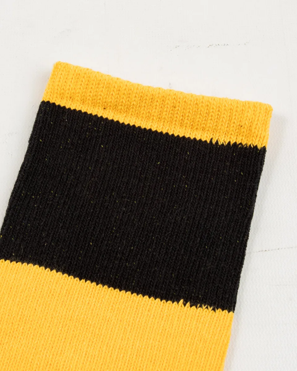 Buco Striped Action Socks - Yellow/Black