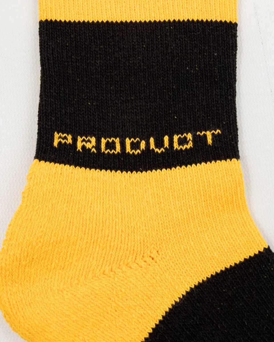 Buco Striped Action Socks - Yellow/Black