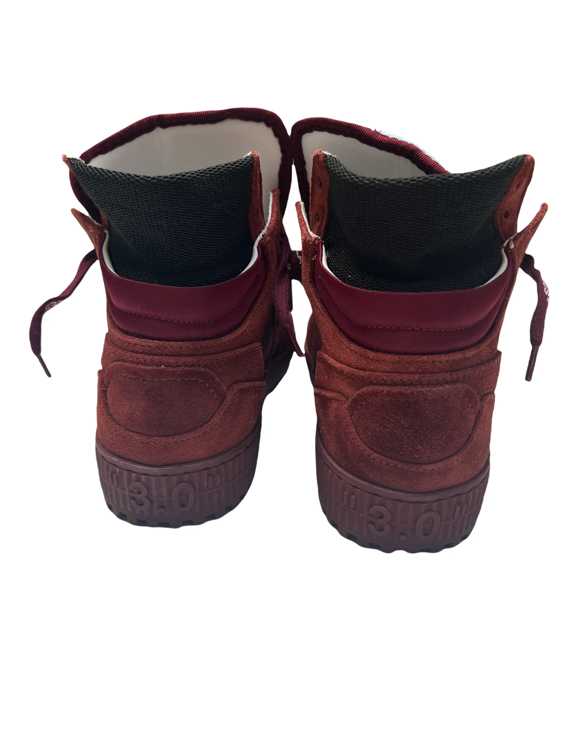 Burgundy Suede Sneakers - 8