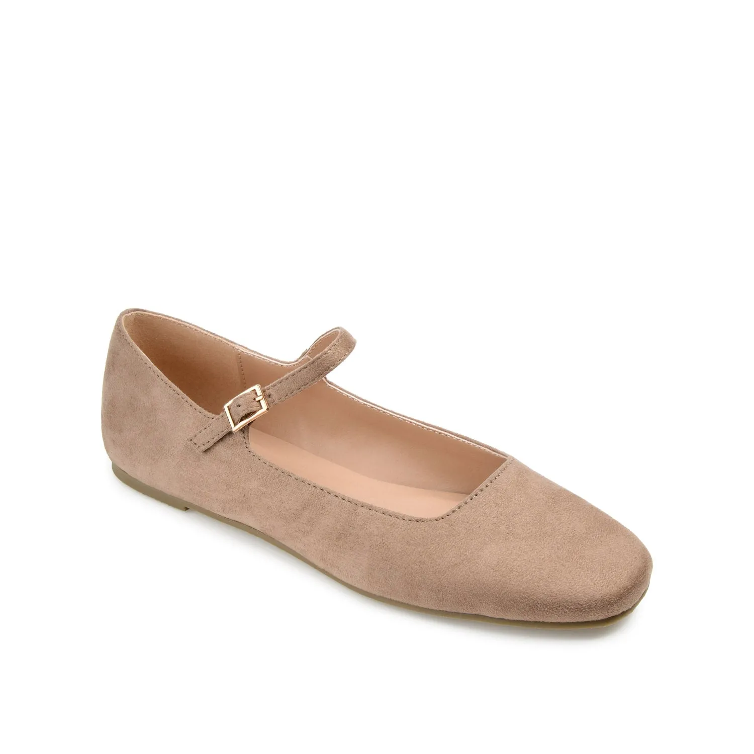 CARRIE BALLET FLATS IN FAUX SUEDE