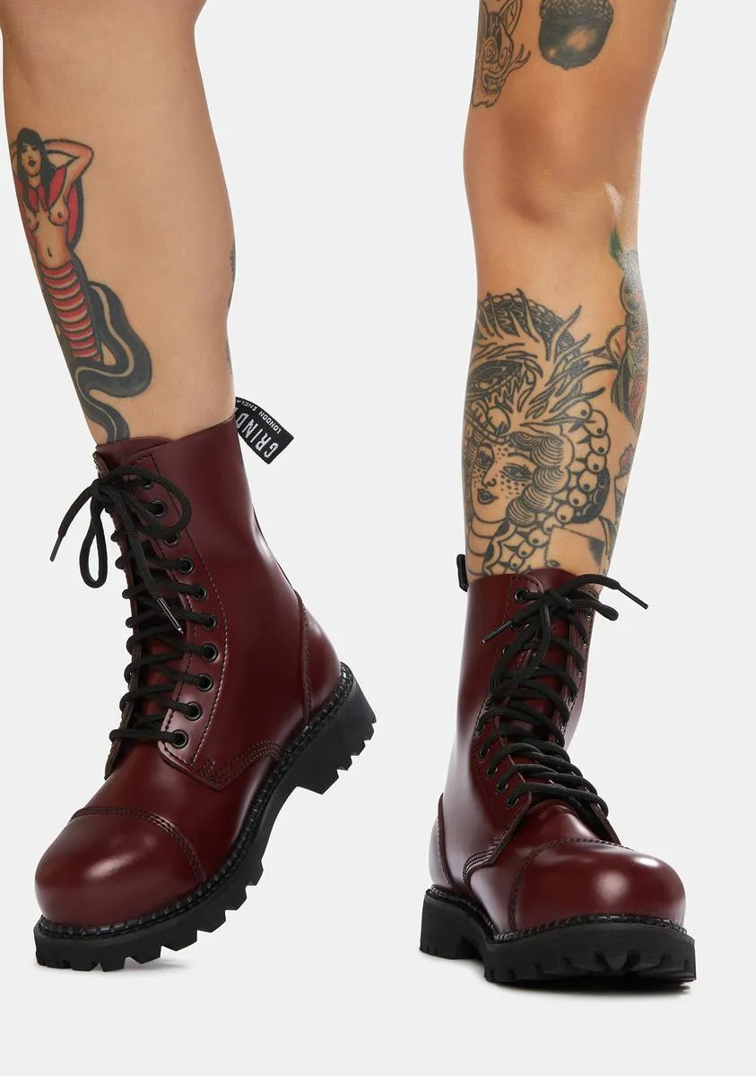 Cherry Red Hunter Derby Boots