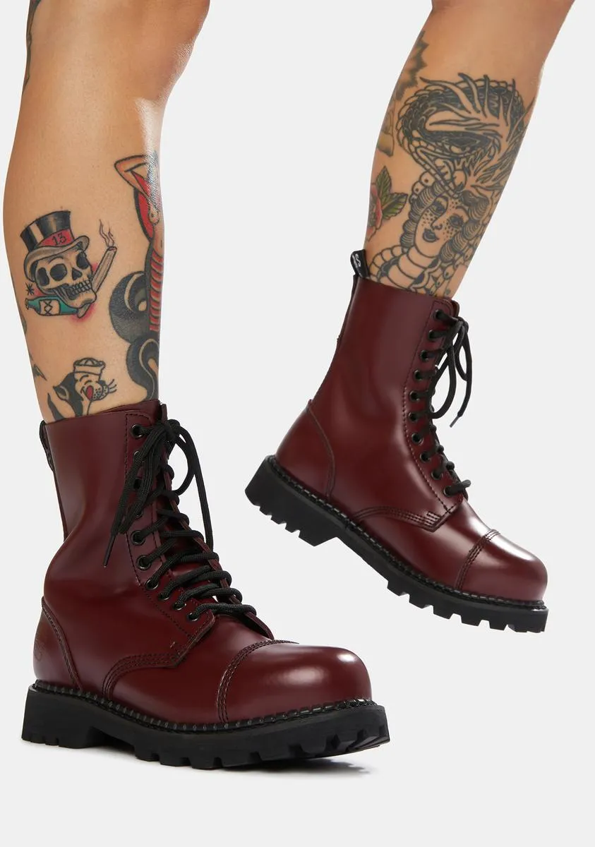 Cherry Red Hunter Derby Boots