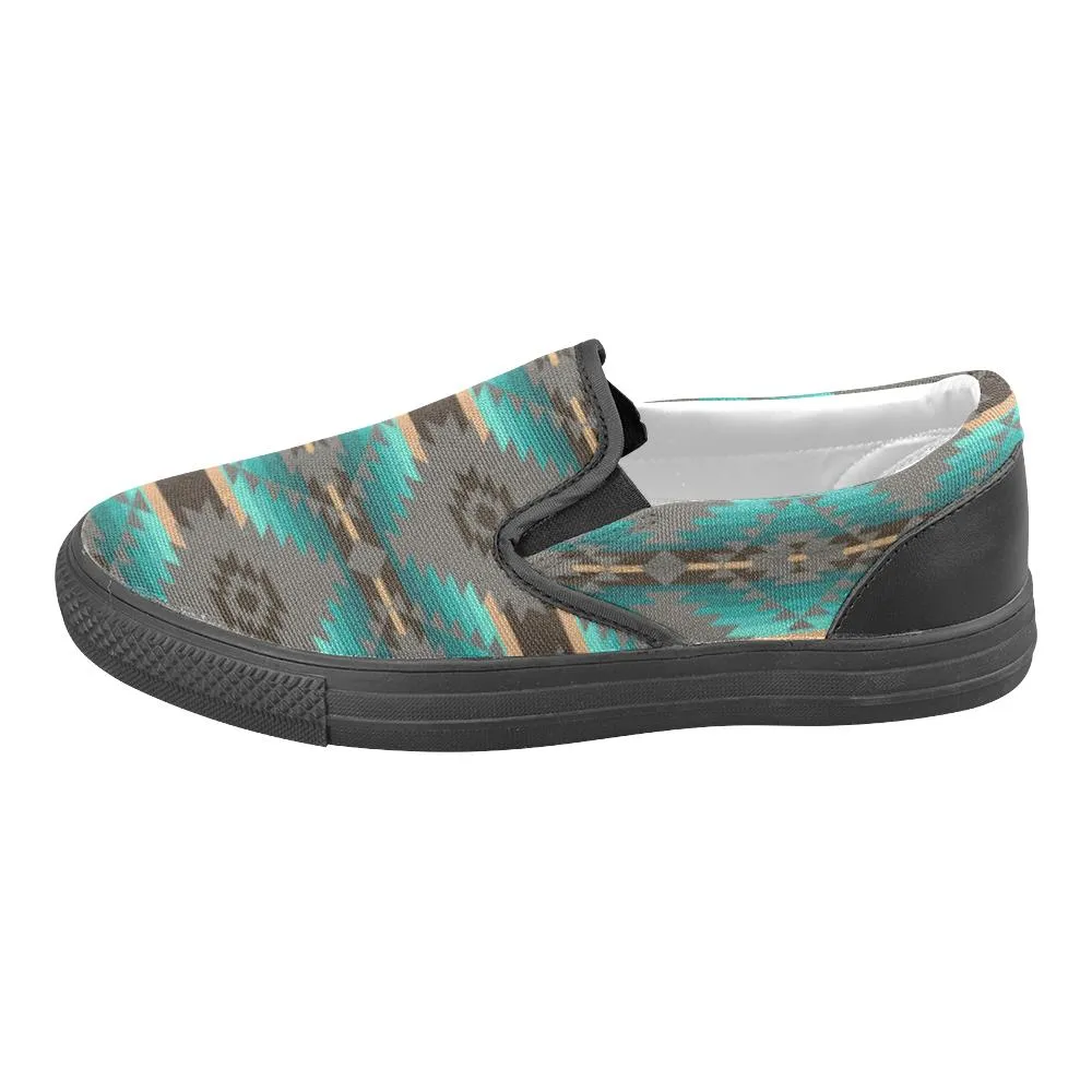 Cree Confederacy Men's Unusual Slip-on Canvas Shoes