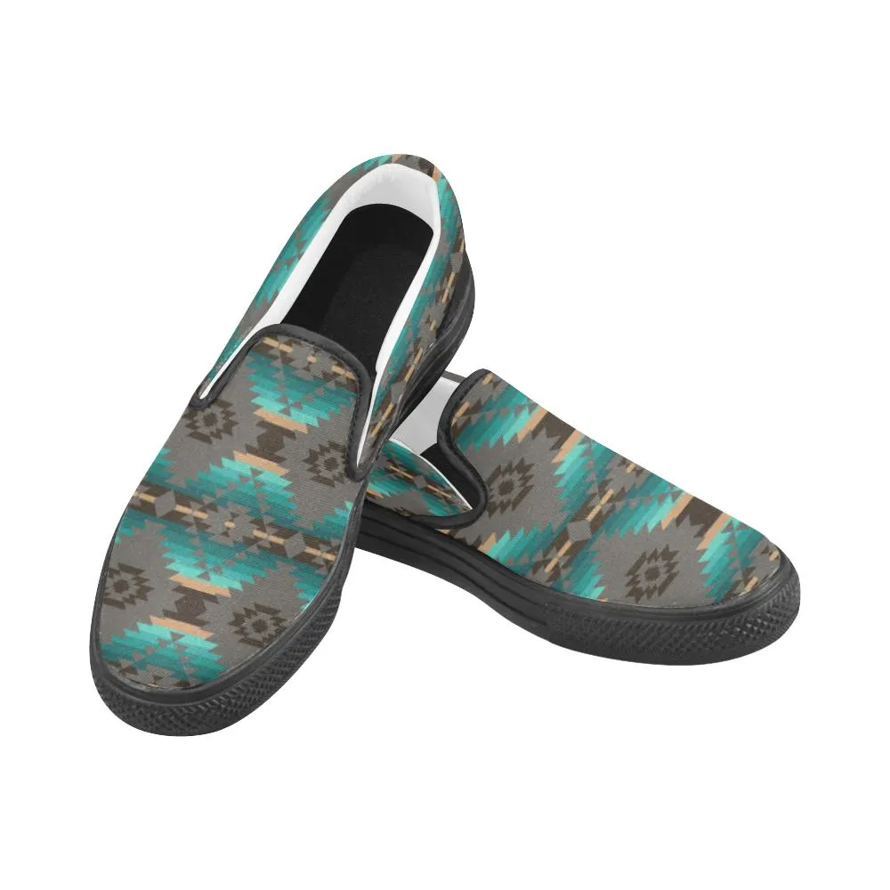 Cree Confederacy Men's Unusual Slip-on Canvas Shoes