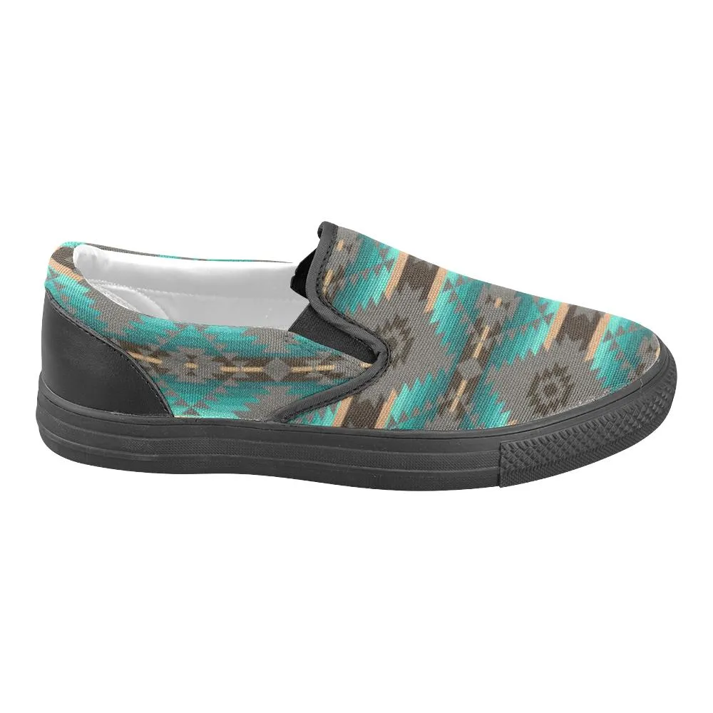 Cree Confederacy Men's Unusual Slip-on Canvas Shoes