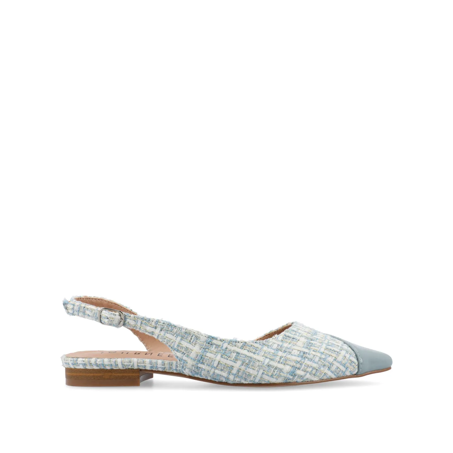 DAPHNNE BALLET FLATS IN TWEED FABRIC