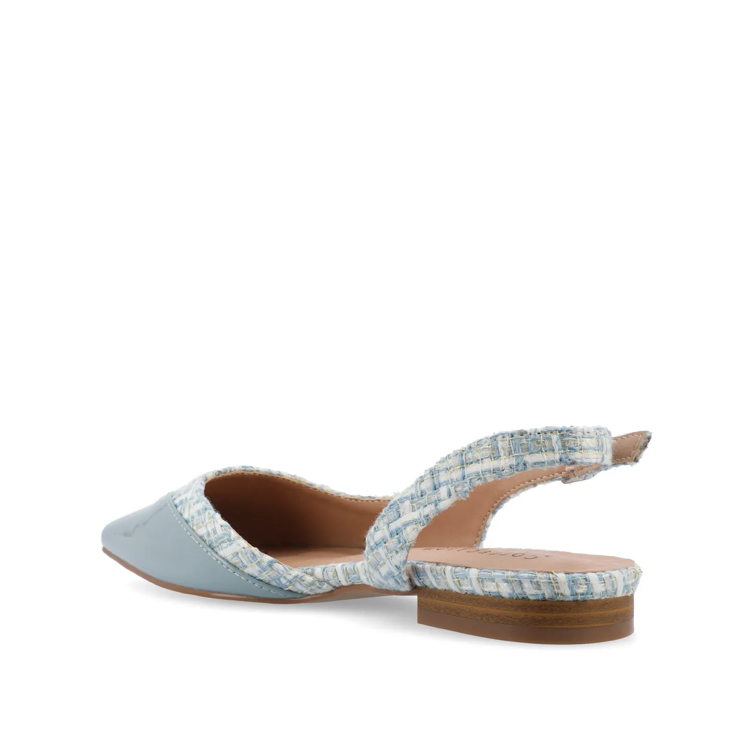 DAPHNNE BALLET FLATS IN TWEED FABRIC