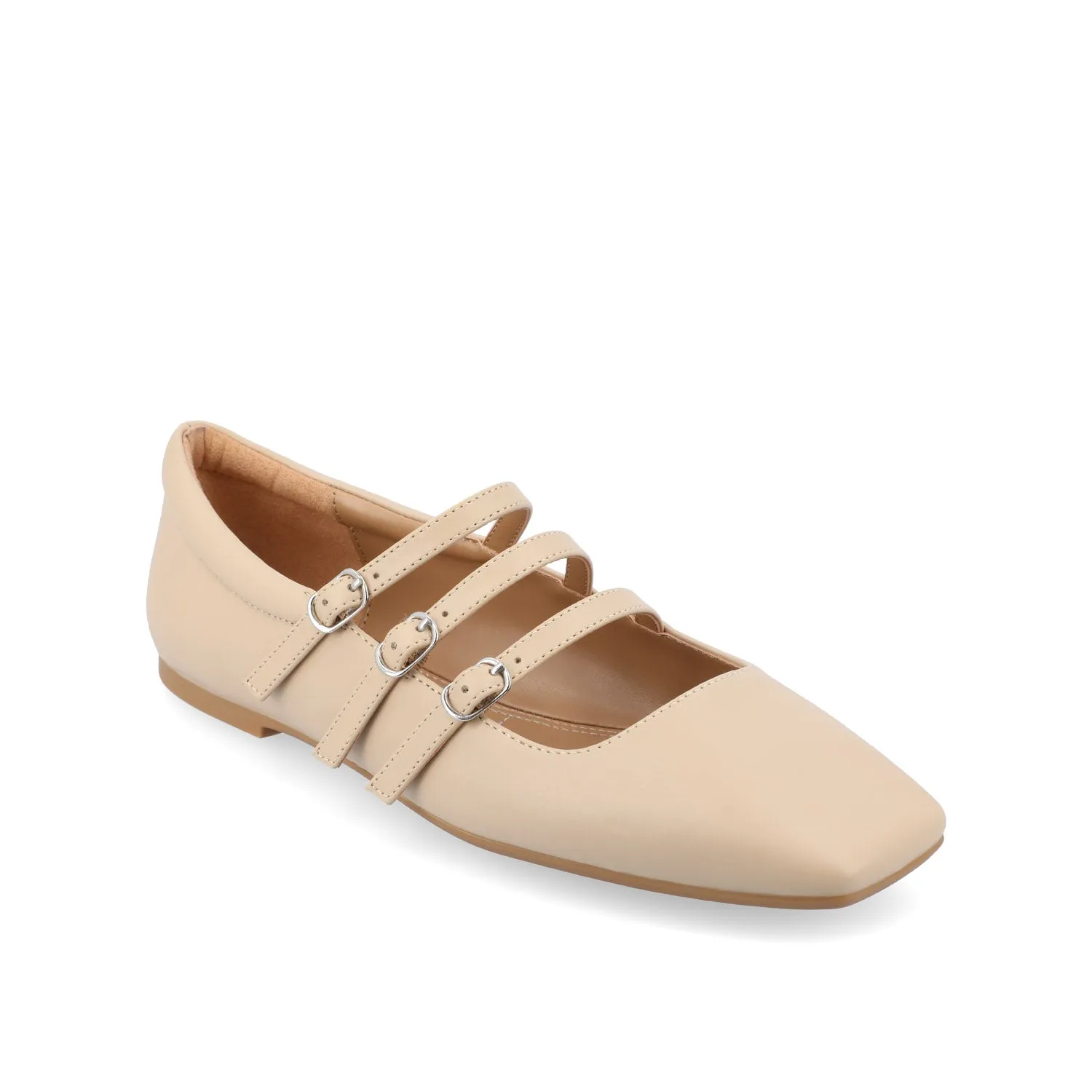 DARLIN BALLET FLATS IN FAUX LEATHER IN WIDE