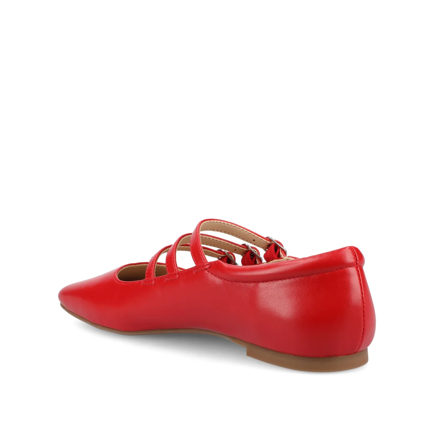 DARLIN BALLET FLATS IN STATEMENT FAUX LEATHER IN WIDE