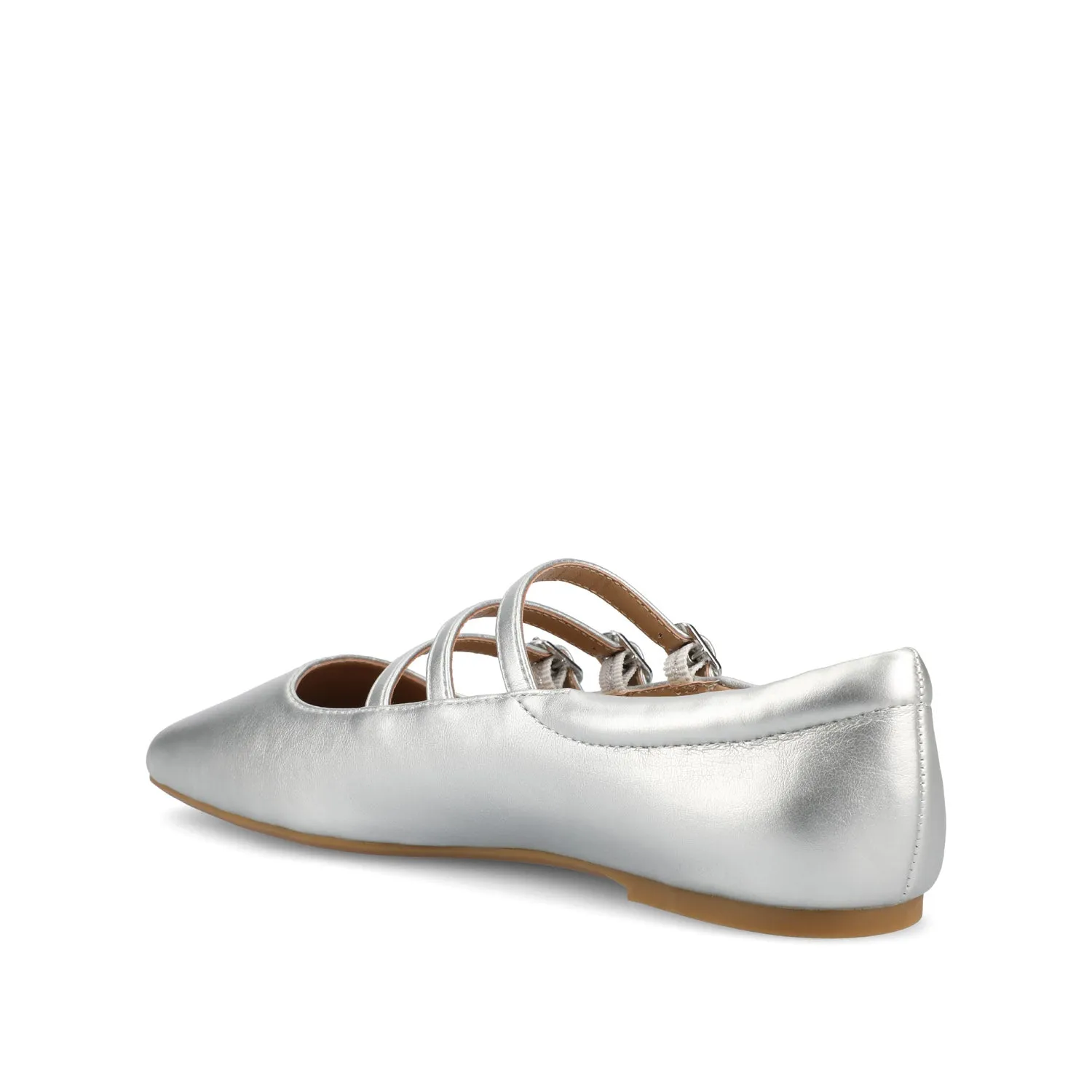 DARLIN BALLET FLATS IN STATEMENT FAUX LEATHER IN WIDE