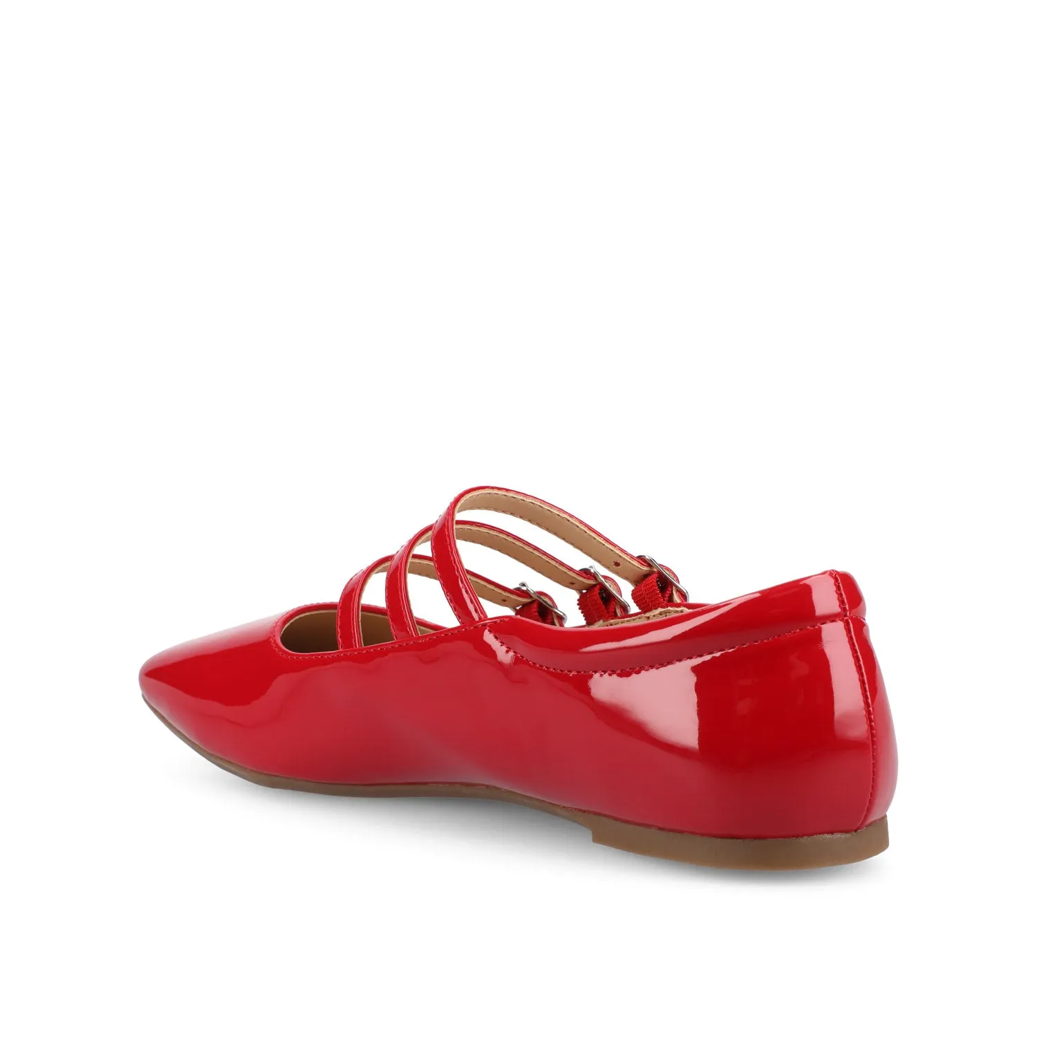 DARLIN BALLET FLATS IN STATEMENT FAUX LEATHER IN WIDE