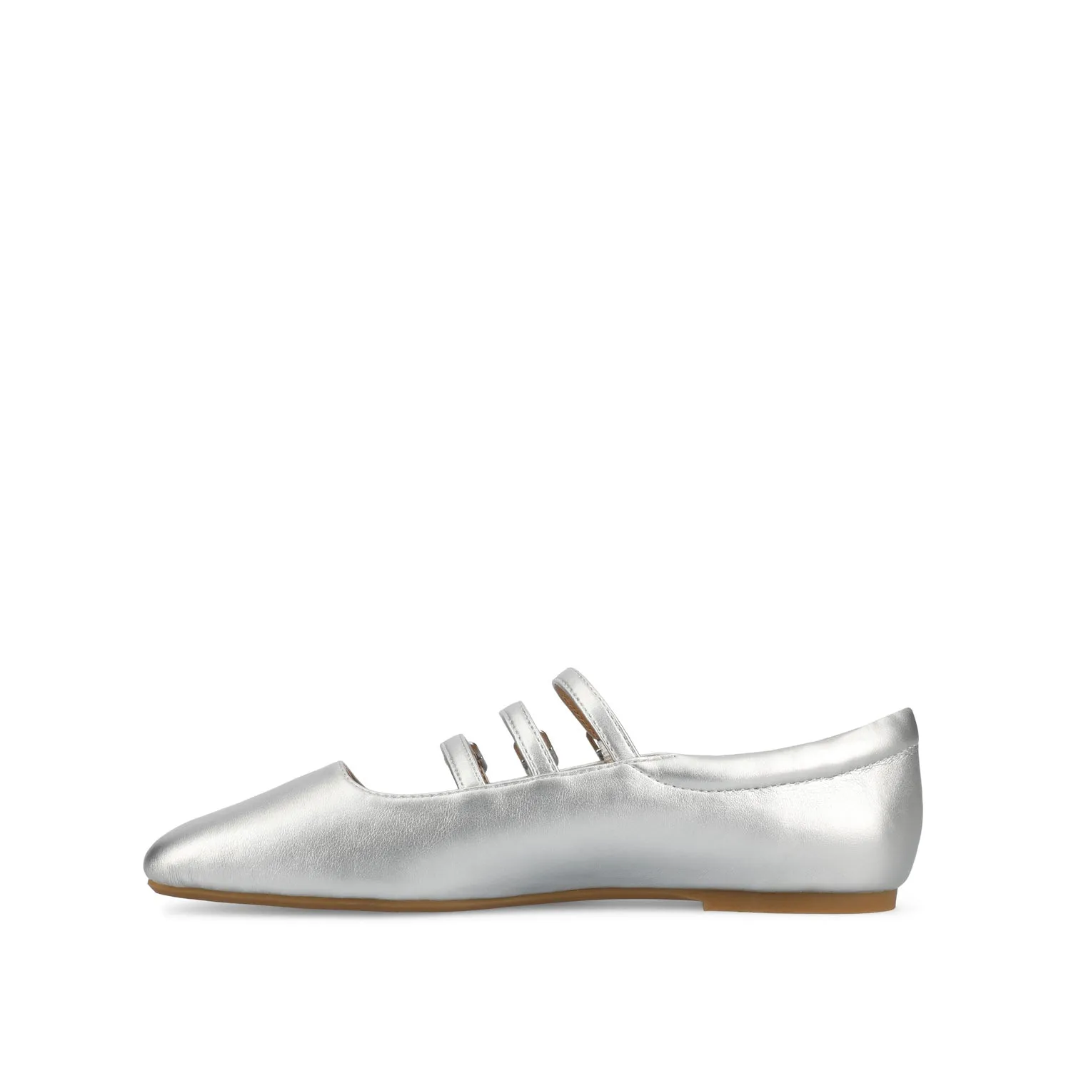 DARLIN BALLET FLATS IN STATEMENT FAUX LEATHER IN WIDE