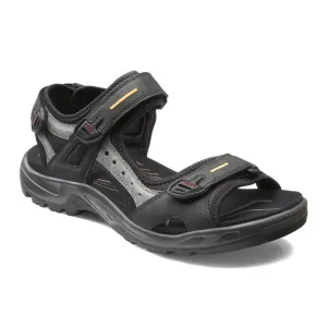 Ecco Men's Yucatan Sandal - Black/Mole