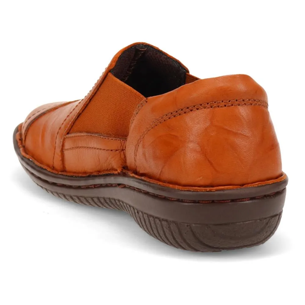 Elasticated Leather Slip Ons - HAK38029 / 324 707