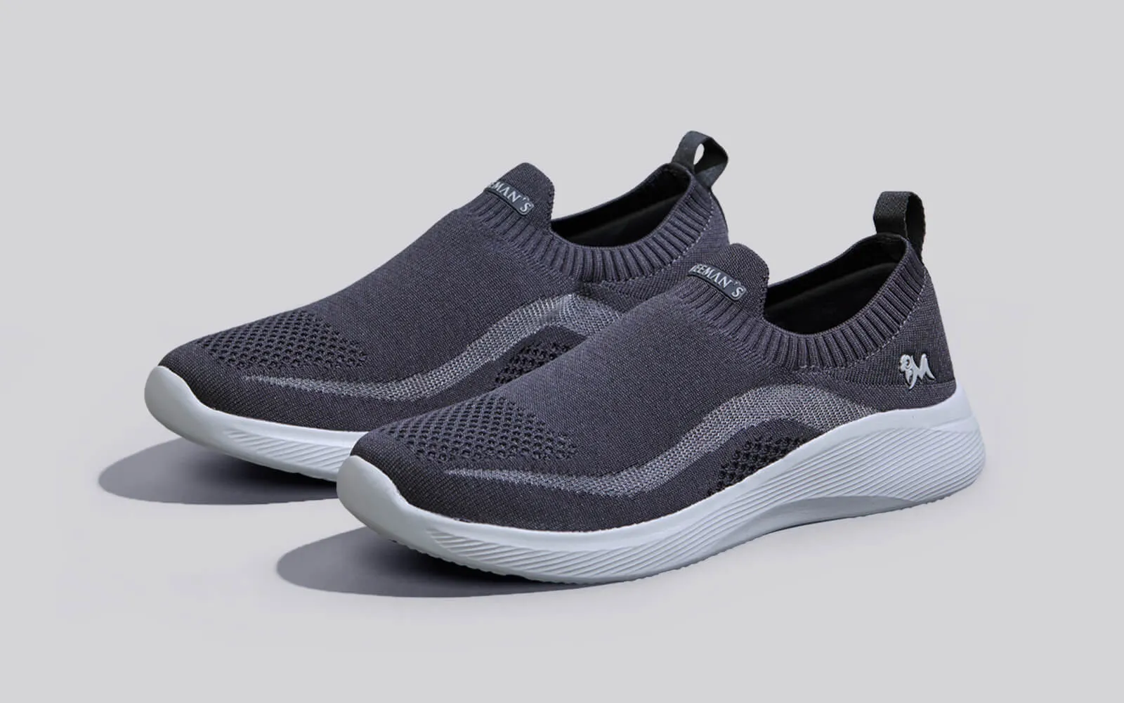 Everyday Basic Slip Ons : Dark Grey