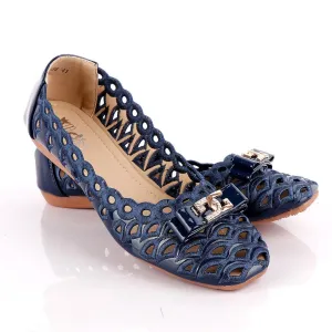 Fashionable Classic Basket Women's Blue Flat Shoe