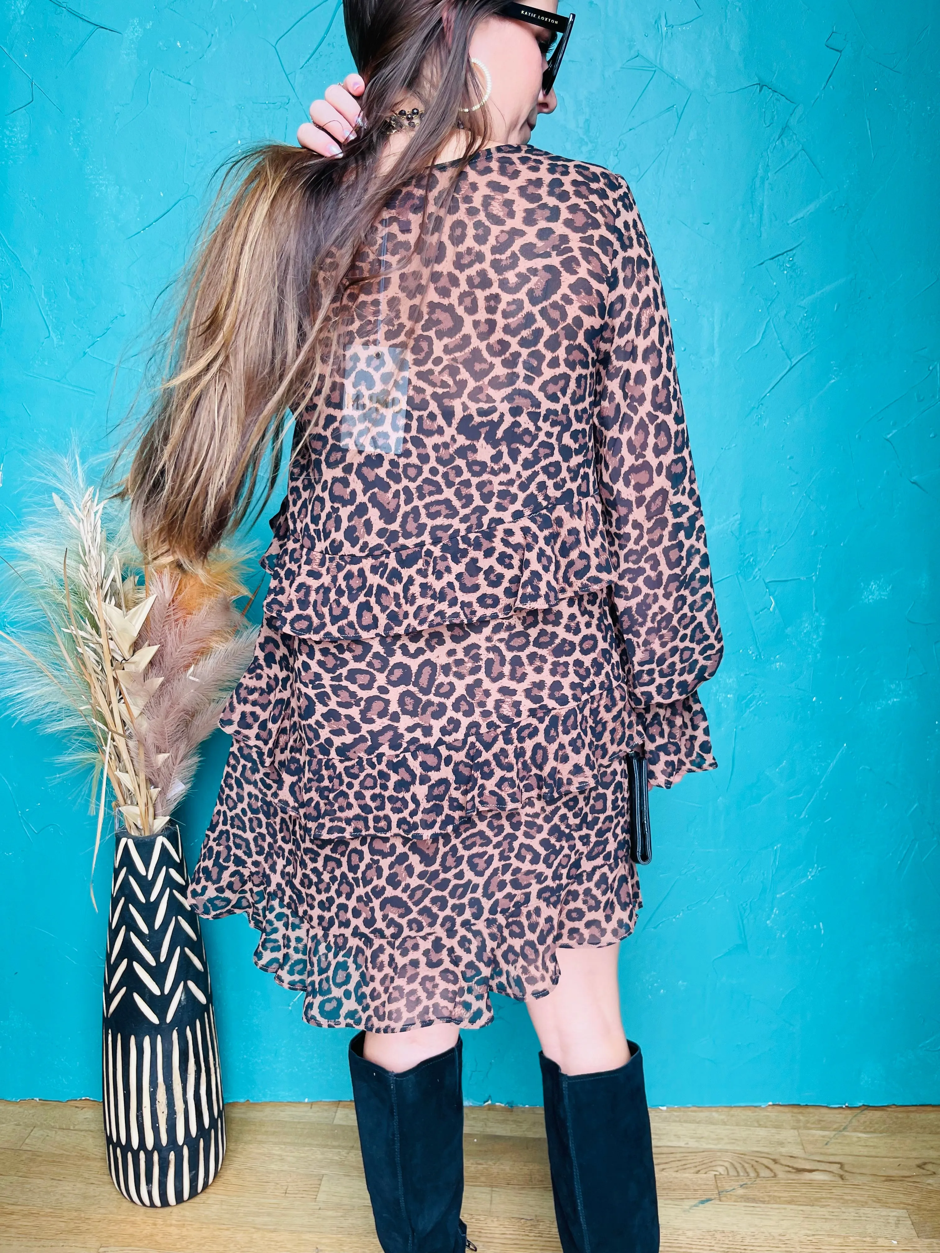 Fleetwood Leopard Mini Dress