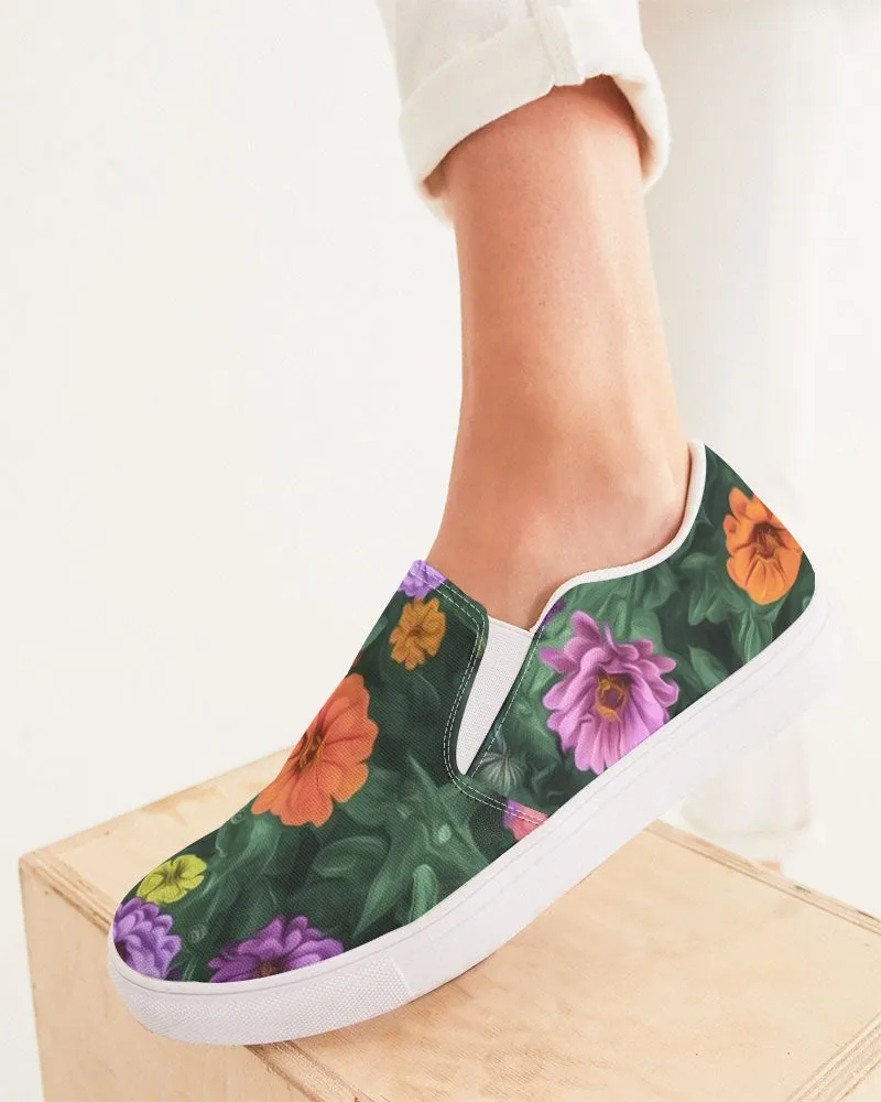 Flower Garden Gems Slip-On Canvas Shoe