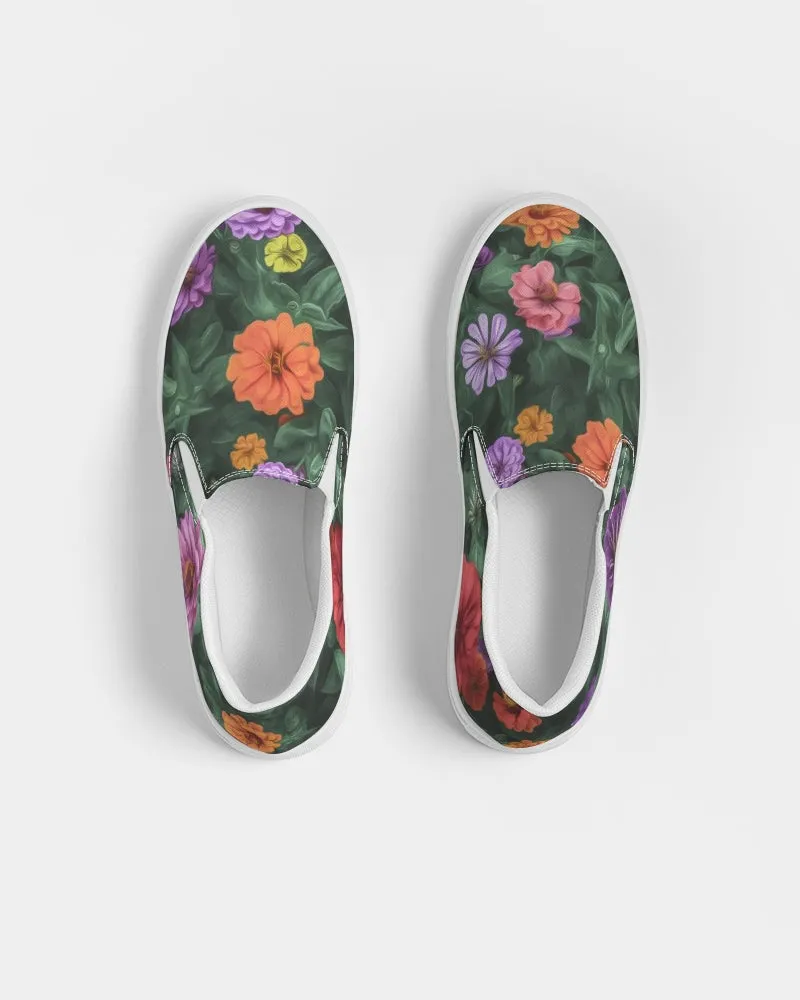 Flower Garden Gems Slip-On Canvas Shoe