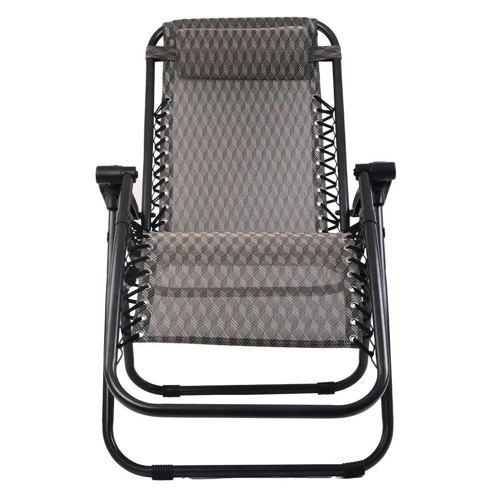 Gardeon Outdoor Portable Recliner - Grey