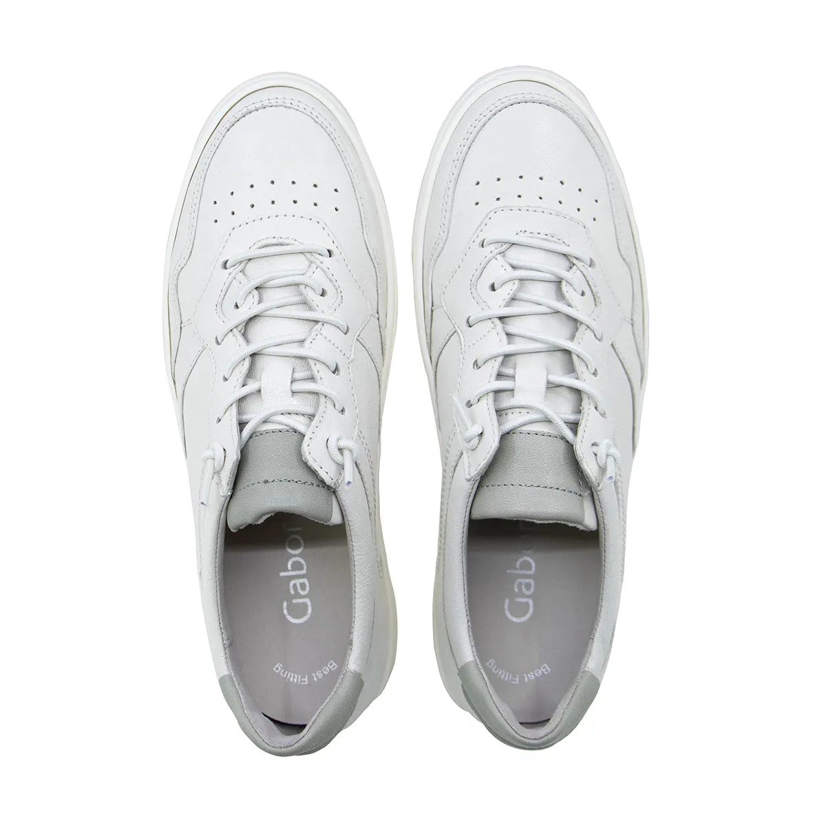 Haddy White Combi Soft Walking Sneakers