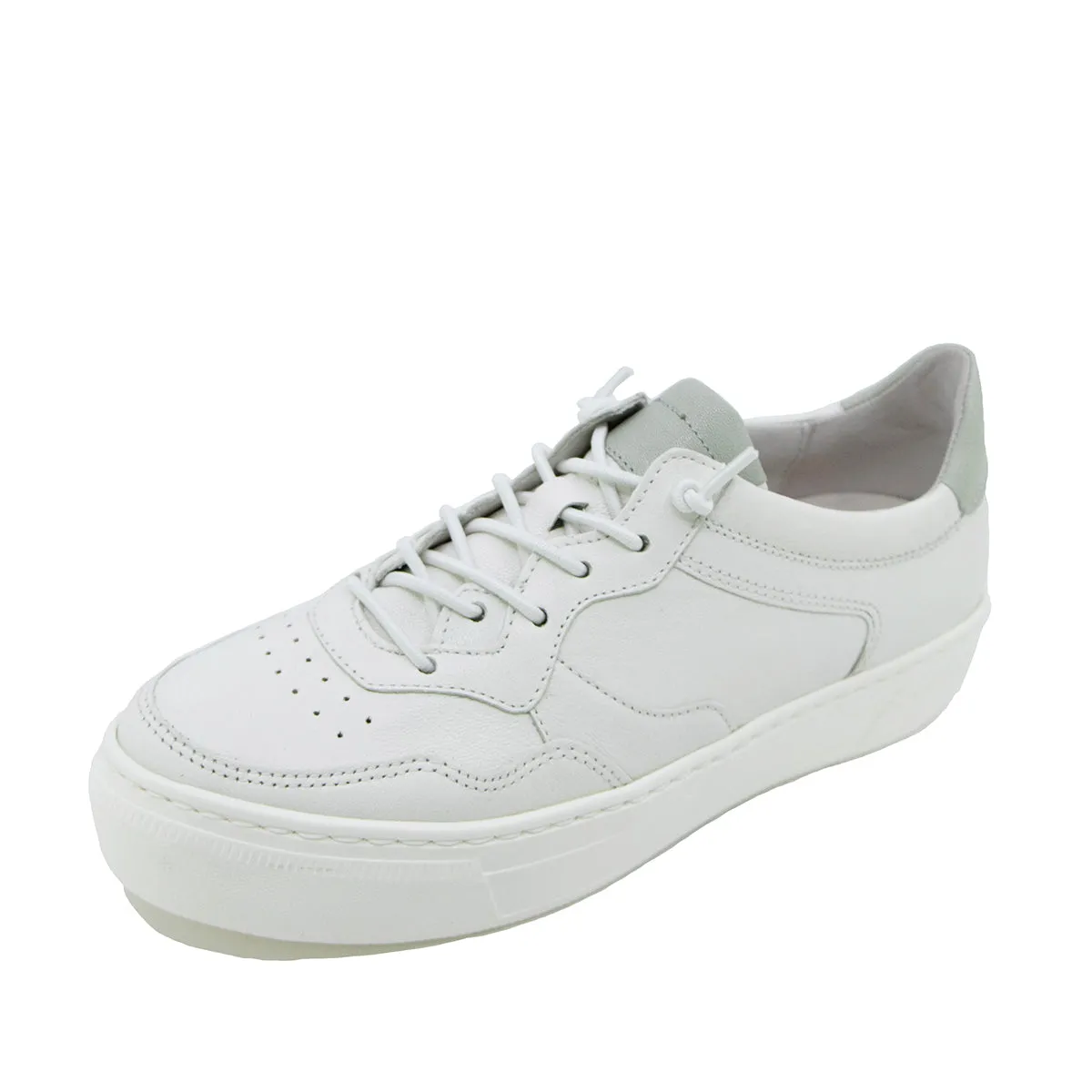 Haddy White Combi Soft Walking Sneakers