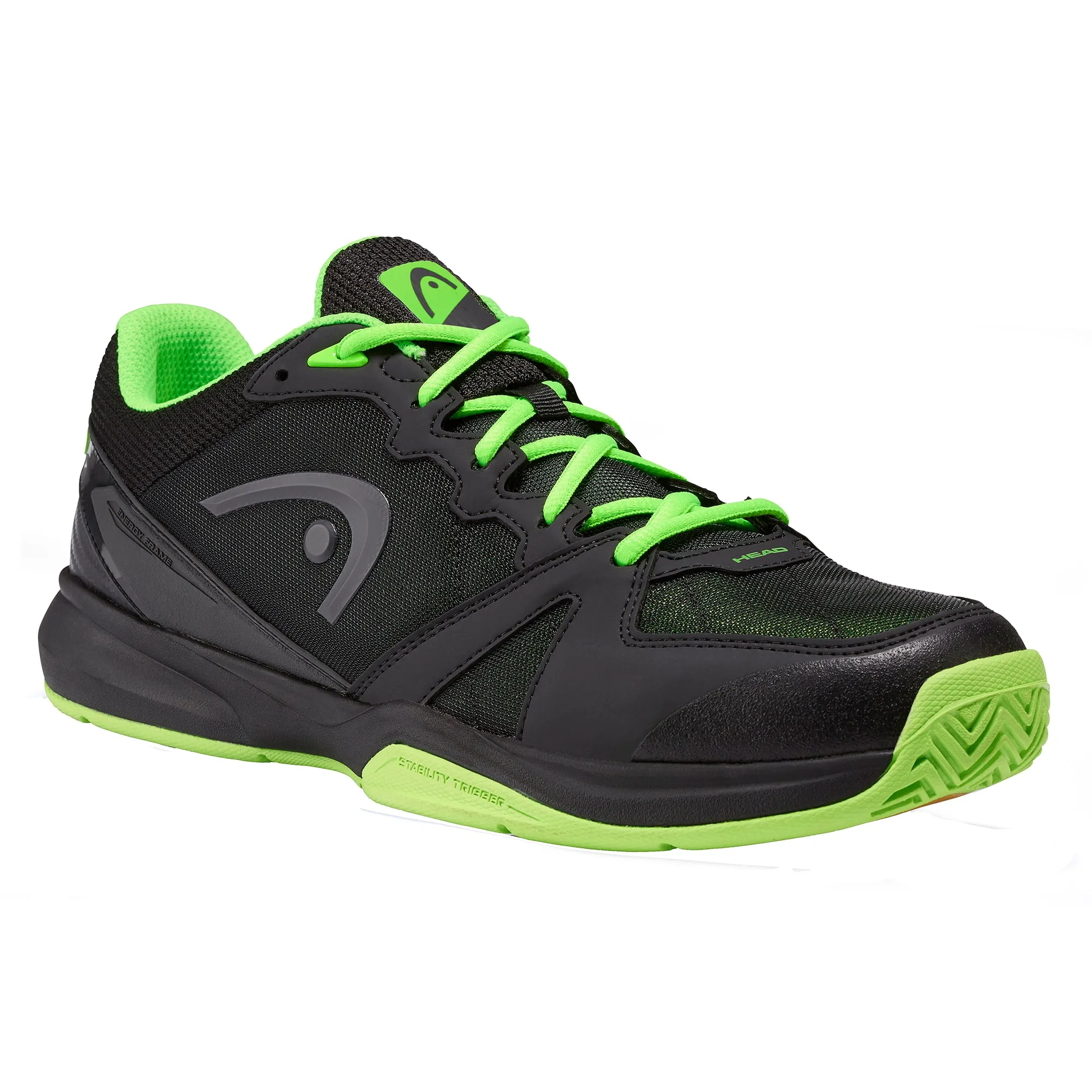 Head Revolt Black Mens Indoor Court Shoes