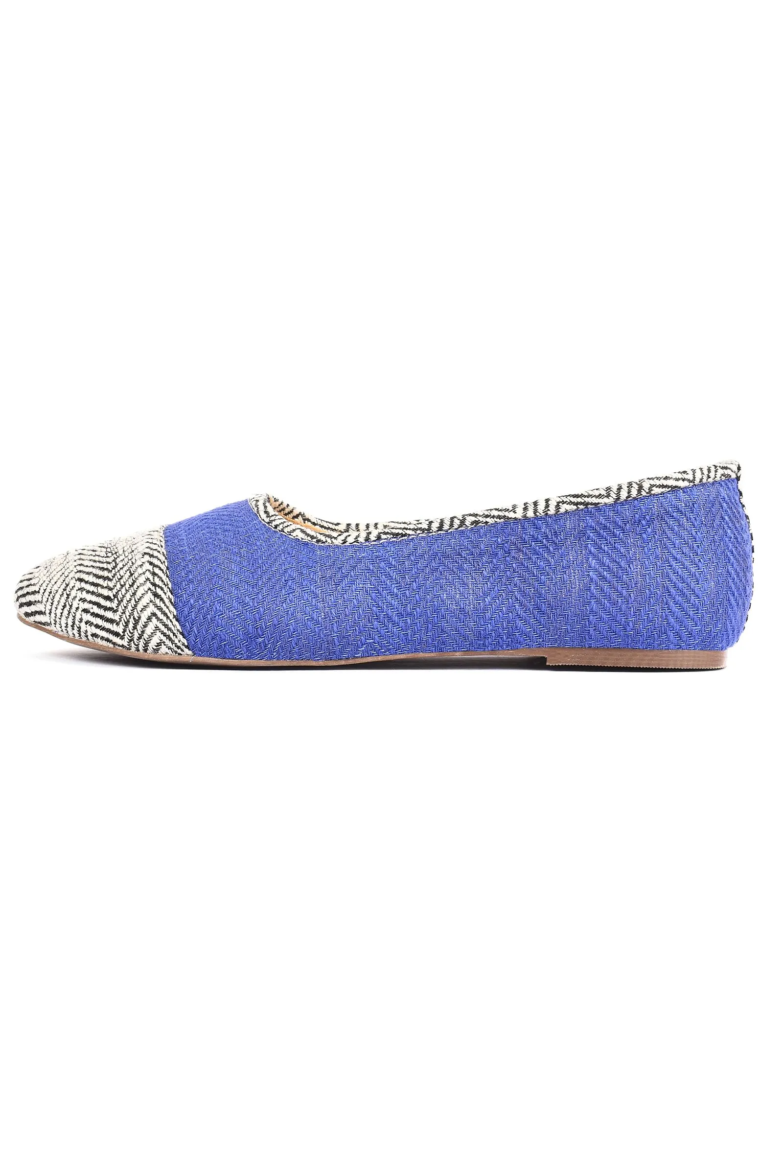 Ink Blue Pure Hemp Ballerinas