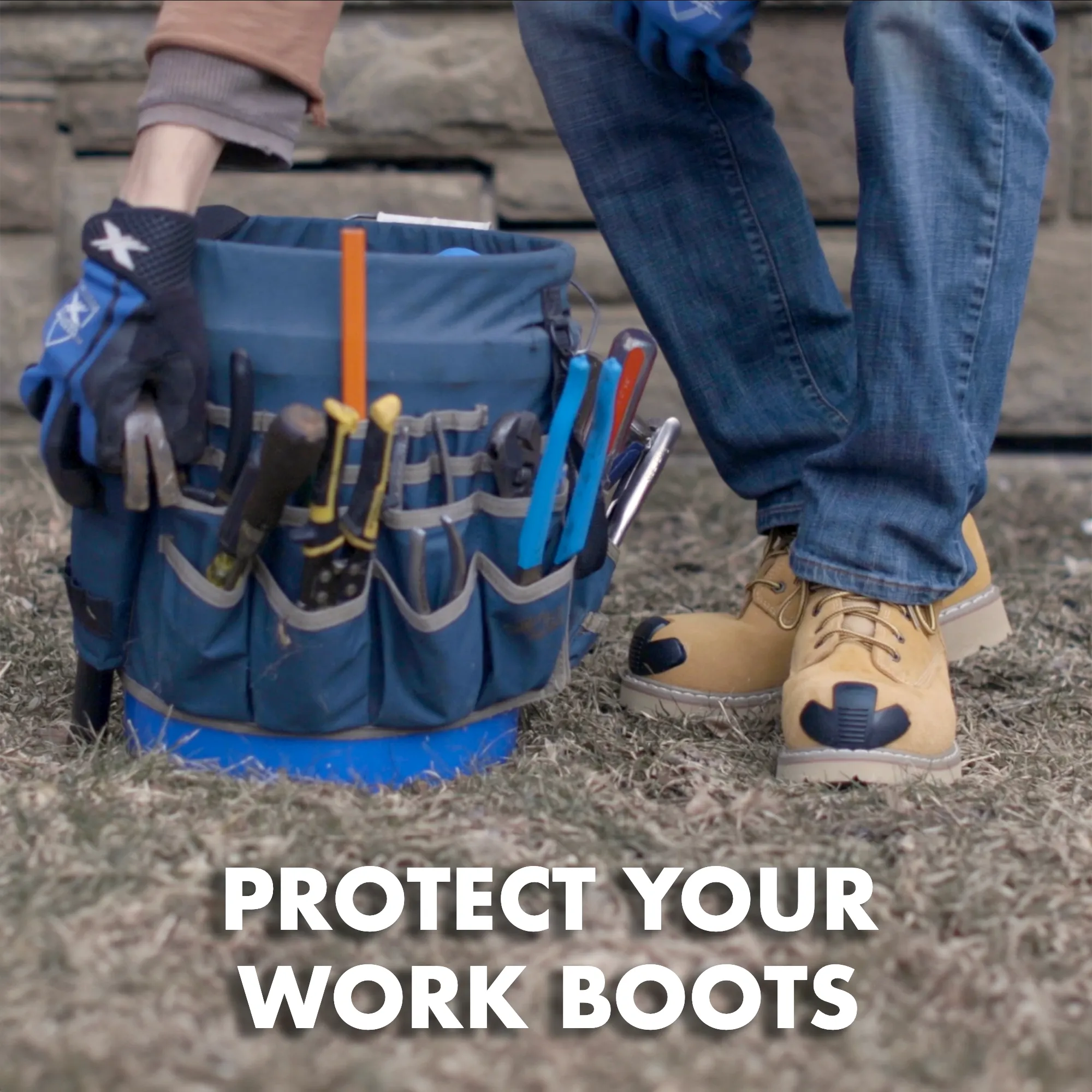 JobSite Heavy Duty Boot Toe Guards - Boot Toe Protector Cover - Extend Boot Life & Protect Against Boot Scuffs