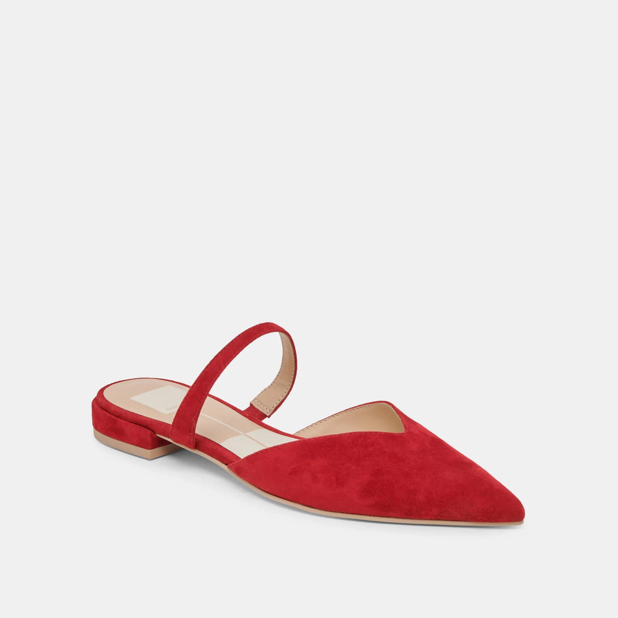 KANIKA FLATS CRIMSON SUEDE