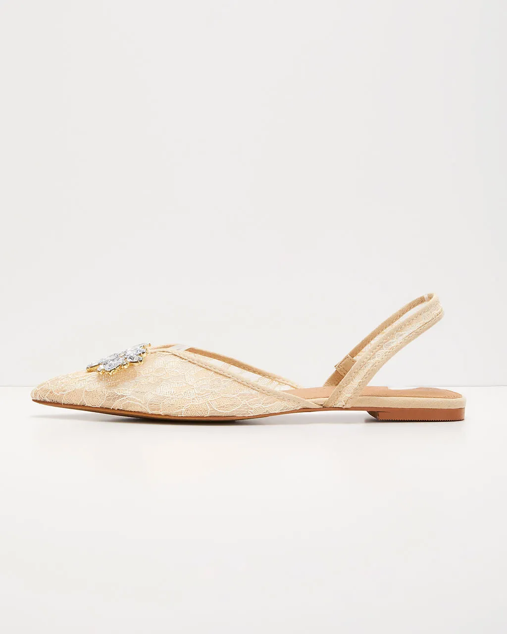 Kaya Lace Pointed Flats