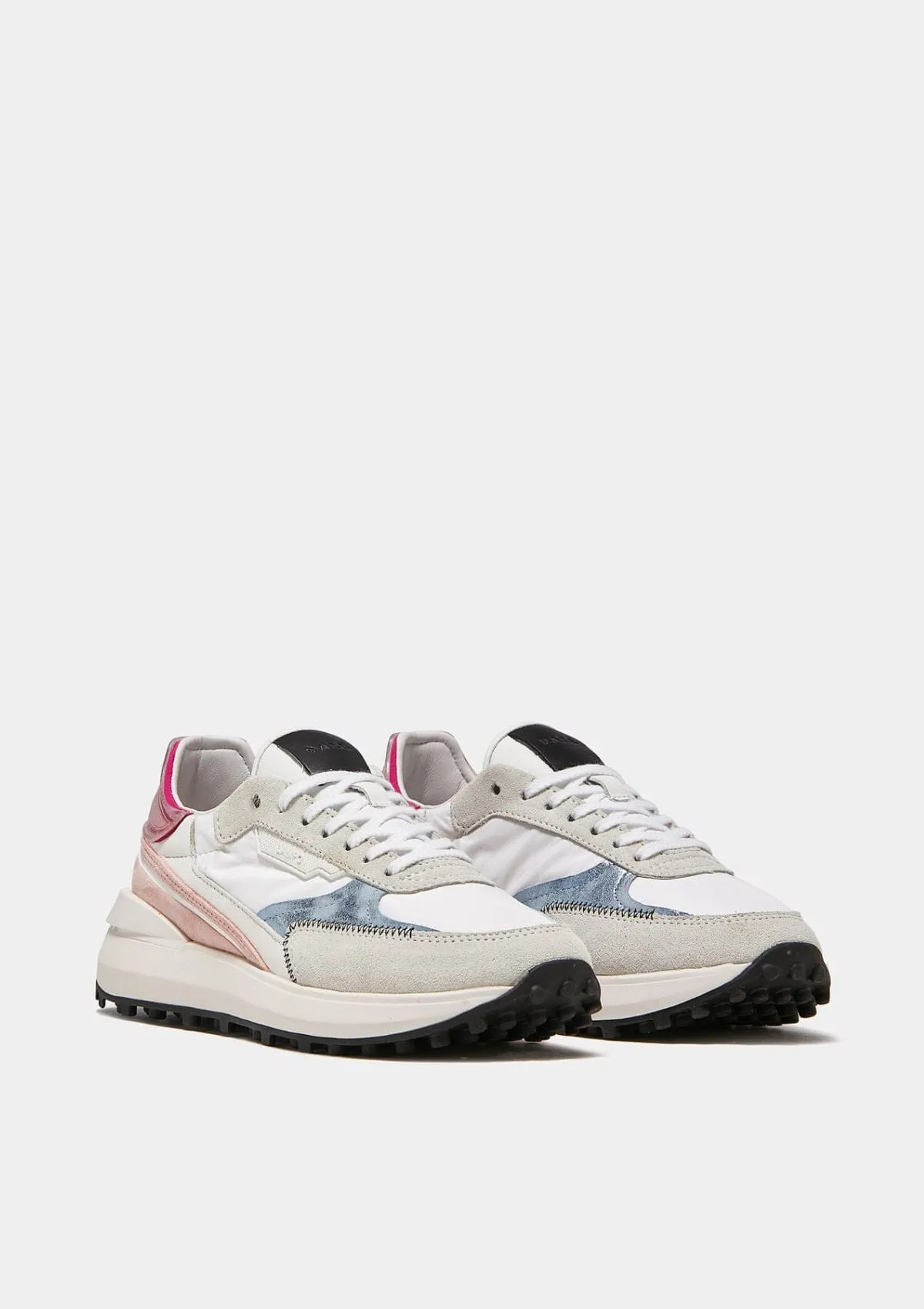 Lampo Nylon White Fuxia | D.A.T.E Sneakers