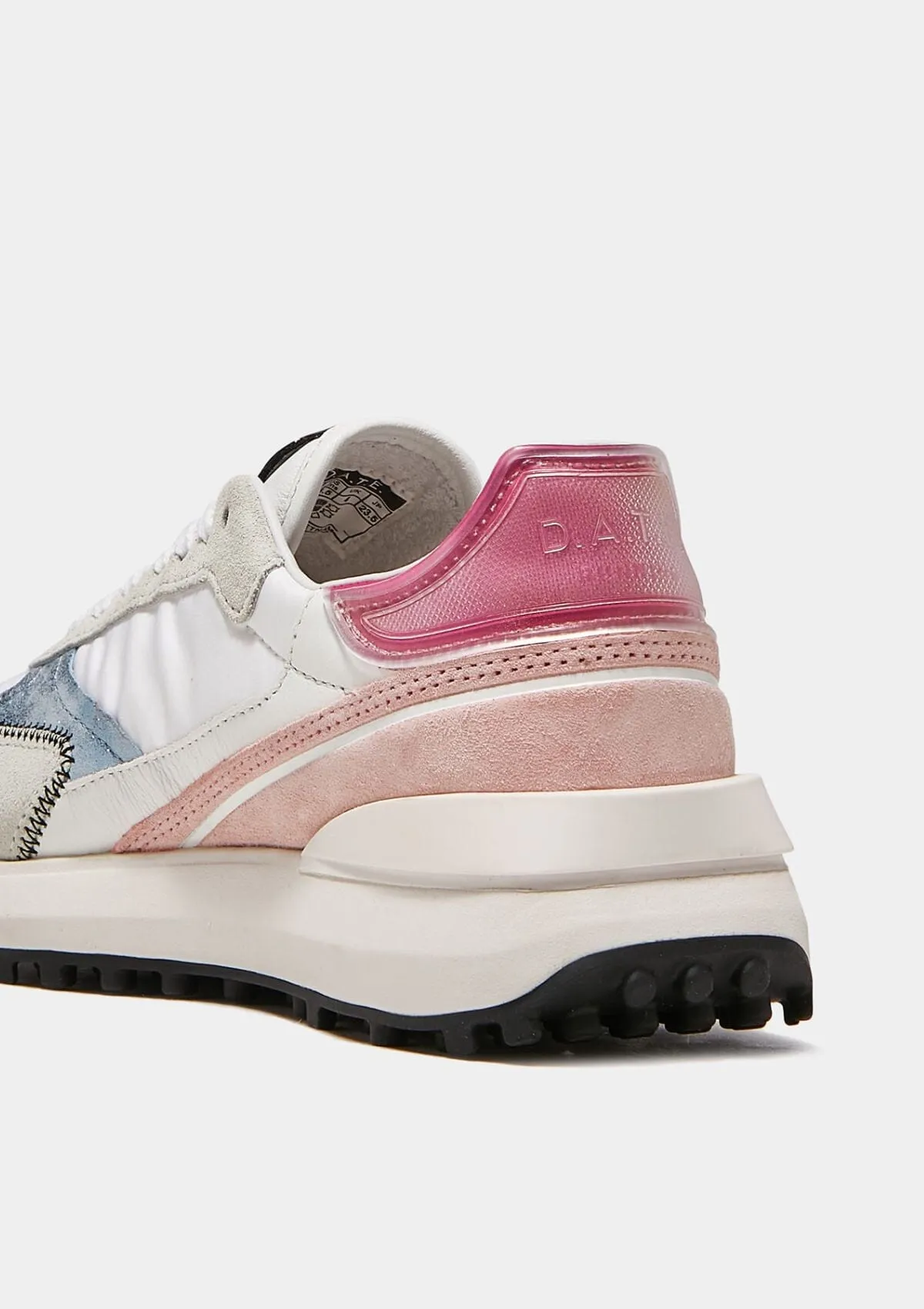 Lampo Nylon White Fuxia | D.A.T.E Sneakers