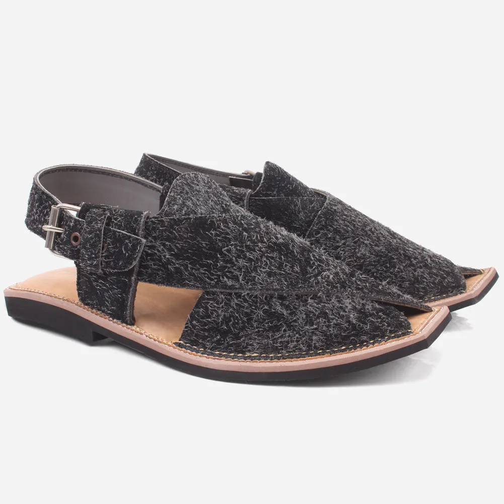 Mens "ATIQ" Leather Flat Peshawari Sandals