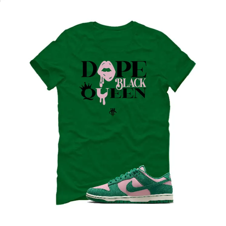 Nike Dunk Low “Soft Pink Malachite” | illcurrency Pine Green T-Shirt (Dope Black Queen)