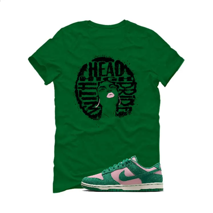 Nike Dunk Low “Soft Pink Malachite” | illcurrency Pine Green T-Shirt (Head High)