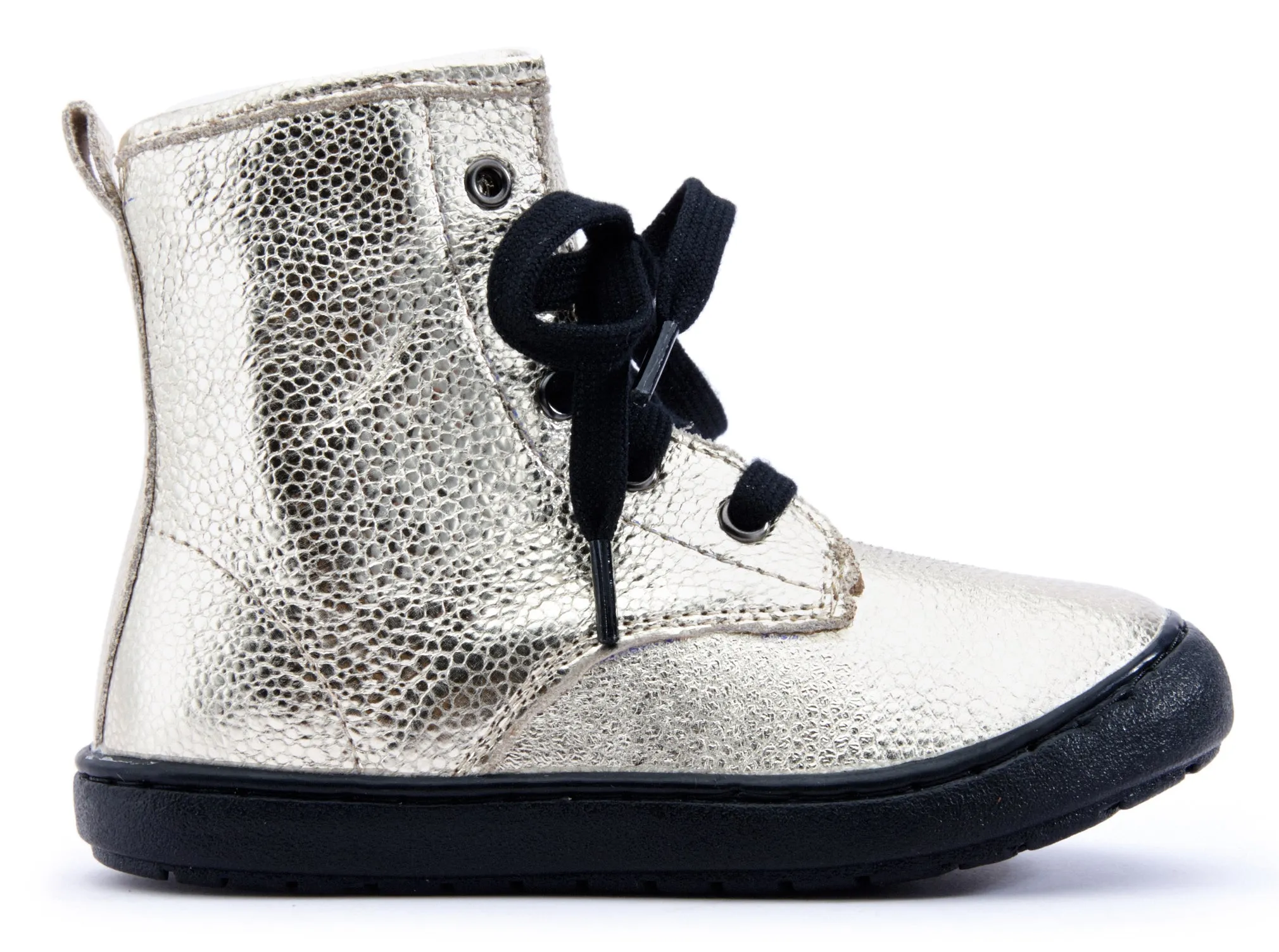 Old Soles Boy's & Girl's 9005 Swagger High Top Lace Sneaker Boots - Gold Pebble